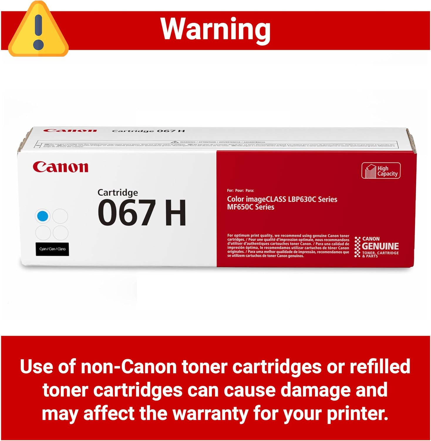 71t8AB2gkQL._AC_SL1500_.jpg Canon Genuine 067 Cyan Toner Cartridge High Capacity Compatible with LBP633Cdw, LBP632Cdw, MF652Cdw, MF653Cdw, MF654Cdw, MF656Cdw