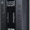 CyberPower EC850LCD Ecologic UPS Battery Backup and Surge Protector, 850VA/510W, 12 Outlets, ECO Mode, Compact, UL Certified