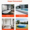 VEVOR Hot Tub Steps with Handrail, 3-Step Spa Outdoor Stairs, Heavy Duty 25.2 inch Wide Above-Ground/Inflatable Pool Step with 550 lbs Weight Capacity, Multi-Use for Porch, Patio, Deck, Trailers