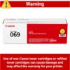 Canon Genuine 069 Yellow Toner Cartridge Compatible with MF753Cdw, MF751Cdw, LBP674Cdw Canon Genuine 069 Yellow Toner Cartridge Compatible with MF753Cdw, MF751Cdw, LBP674Cdw