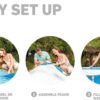 Intex 28206EH Large Round Above Ground Swimming Pool with Reinforced Sidewalls and Metal Frame for Backyard or Outdoor Use, 10 Foot by 30 Inch