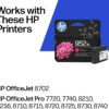 HP 952XL Magenta High-Yield Ink Cartridge | Works OfficeJet 8702, OfficeJet Pro 7720, 7740, 8210, 8710, 8720, 8730, 8740 Series | Eligible for Instant Ink | L0S64AN