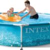 INTEX 28207EH Beachside Metal Frame Above Ground Swimming Pool Set: 10ft x 30in – Includes 330 GPH Cartridge Filter Pump – Puncture-Resistant Material – Rust Resistant – 1185 Gallon Capacity