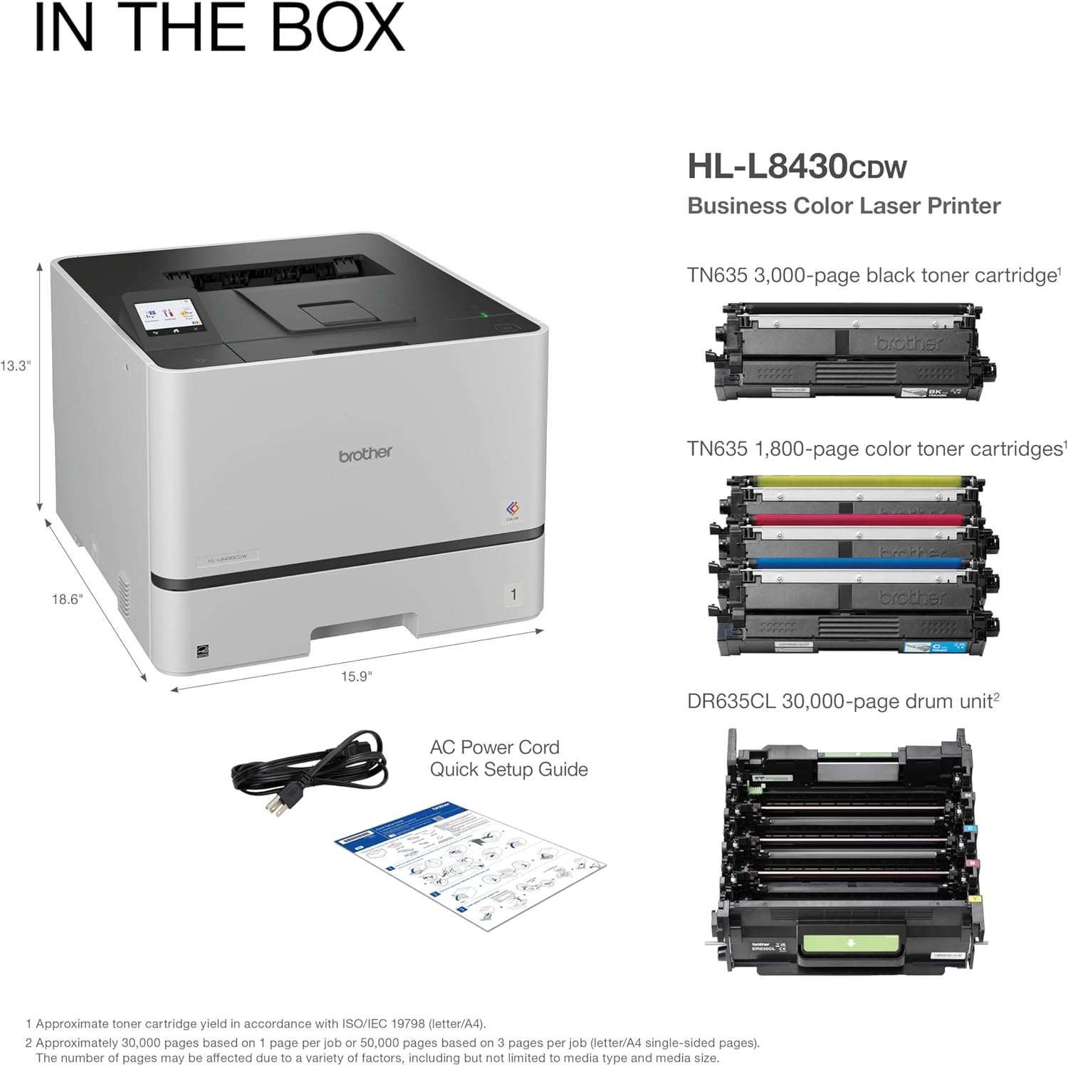 71xZC-04GxL._AC_SL1500_.jpg Brother HL-L8430CDW Business Color Laser Printer with Low-Cost Printing and Wireless Networking