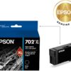EPSON 702 DURABrite Ultra Ink High Capacity Black Cartridge (T702XL120-S) Works with WorkForce Pro WF-3720, 3730, 3733 EPSON 702 DURABrite Ultra Ink High Capacity Black Cartridge (T702XL120-S) Works with WorkForce Pro WF-3720, 3730, 3733