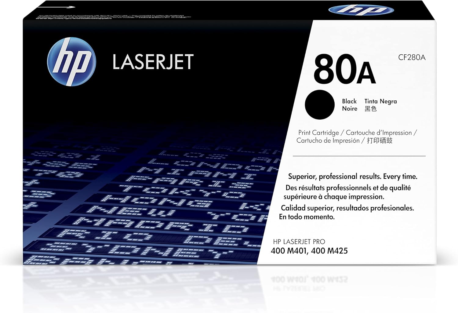 HP 80A Black Toner Cartridge for HP | Works with LaserJet Pro 400 M401, MFP M425 | CF280A