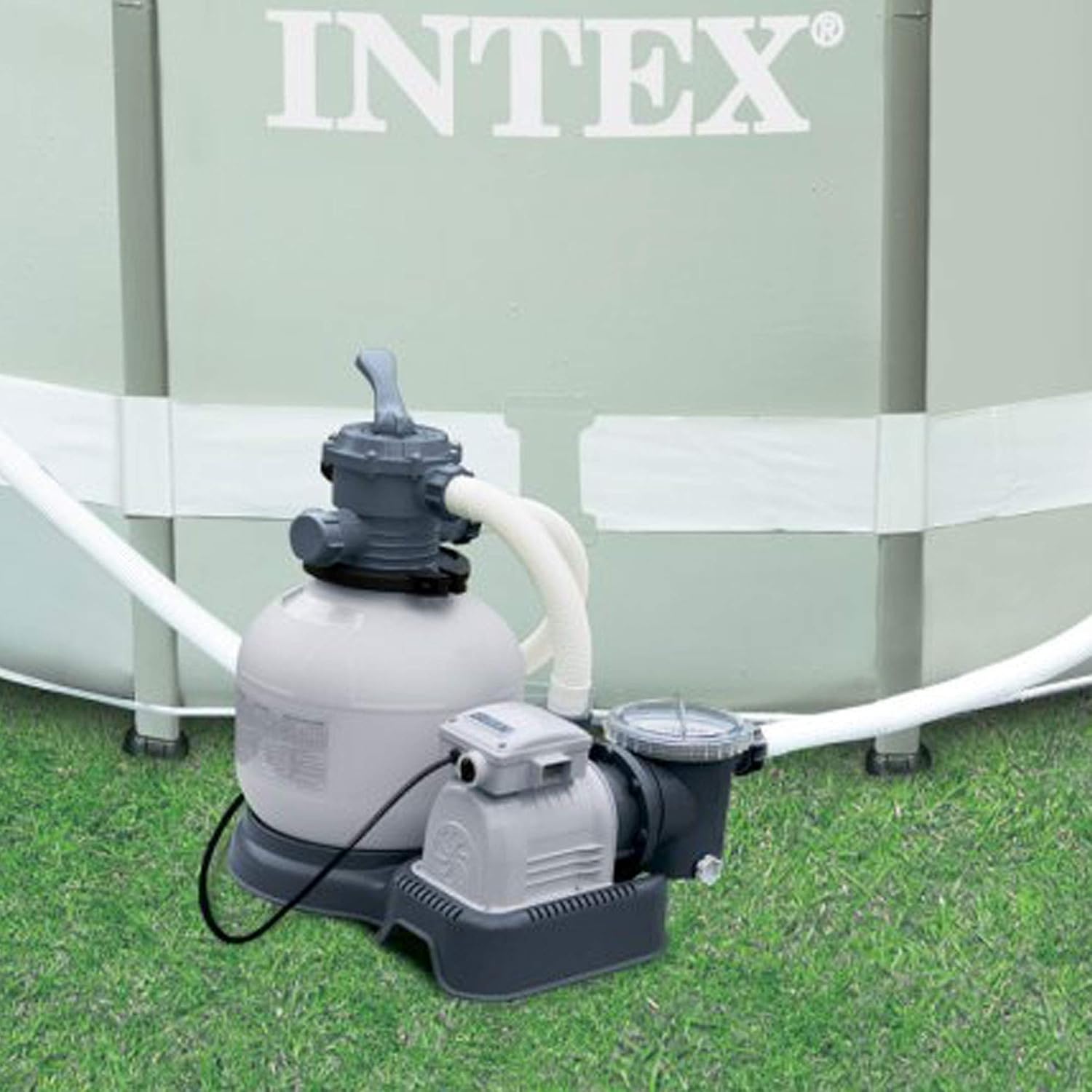 71zKxeR-RL._AC_SL1500_.jpg Intex Krystal Clear Sand Filter Pump for Above Ground Pools, 2800 GPH Pump Flow Rate, 110-120V with GFCI
