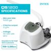 Intex 3000 GPH Sand Filter Pump with Built-In Timer and Krystal Clear Saltwater System Maintenance Set for Above Ground Outdoor Swimming Pools Intex 3000 GPH Sand Filter Pump with Built-In Timer and Krystal Clear Saltwater System Maintenance Set for Above Ground Outdoor Swimming Pools