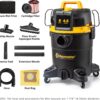 Vacmaster Professional 6 Gallon 4.5 Peak HP Wet/Dry Vacuum with Self-Cleaning Filter System - VDK611PF 0201