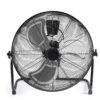SHOUFTW 20" High Velocity Industrial Floor Fan, 3-Speed Heavy Duty Metal Air Circulator with 120° Tilt Head, Black