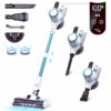 Lazyswan Cordless Vacuum, 250W 28KPa Stick Vacuums for Pet Hair/Carpet, 45 Min Runtime, LED Touch Screen, 1.2L Dust Cup, Lightweight