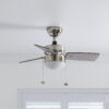 Better Homes & Gardens 30'' Saint Nickel Modern LED Angled Indoor Contemporary Ceiling Fan