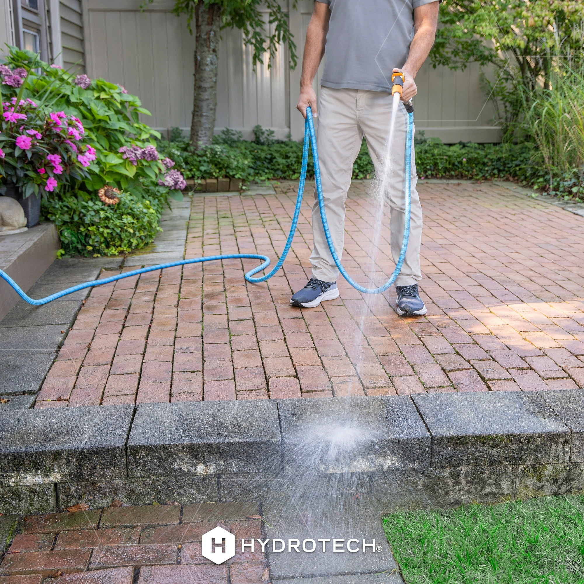 7b04b791-9267-4bb2-9bbd-7aaaac7fa1ec.1ea8dd62641bddb65f8b823eb2b56cd4.jpeg HydroTech Pro Series 3/4" x 25ft Expandable Garden Hose - Kink-Free, 2x Flow, Lightweight