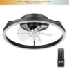 Better Homes & Gardens 20" Black Modern Ceiling Fan Fandelier with Color Changing Light, 5 Blades & Remote Better Homes & Gardens 20" Black Modern Ceiling Fan Fandelier with Color Changing Light, 5 Blades & Remote