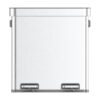 Better Homes & Gardens Kitchen Trash Can, 18 Gallon Stainless Steel Recycle Step Garbage Bin with Dual Compartment Lid, Silver