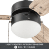 Better Homes & Gardens 30" Finney Modern Bronze Indoor Ceiling Fan with Light, Pull Chains & Reverse Airflow