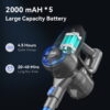 INSE Cordless Vacuum Cleaner,Ultra-Lightweight,LED Headlights,Removable Handheld Vacuum for Pet Hair Carpet Hardfloors,N3S/N3X