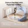 DREO Pedestal Fans for Home, 20dB Ultra Quiet, 2-in-1 Table Floor Fan, 29.2 ft/s Hyperfast Airflow, 90° Oscillation 105° Tilt Standing Fan, 3 Modes 8 Speeds with Remote, 8H Timer, Aroma Pad, 2026 New