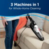BISSELL 3-in-1 Turbo, Corded, Stick Vacuum, Carpet, Area Rugs, Hardfloor, Upholstery, Removable Hand Vac, Lightweight, Motorized Bursh Roll, 2610, Black