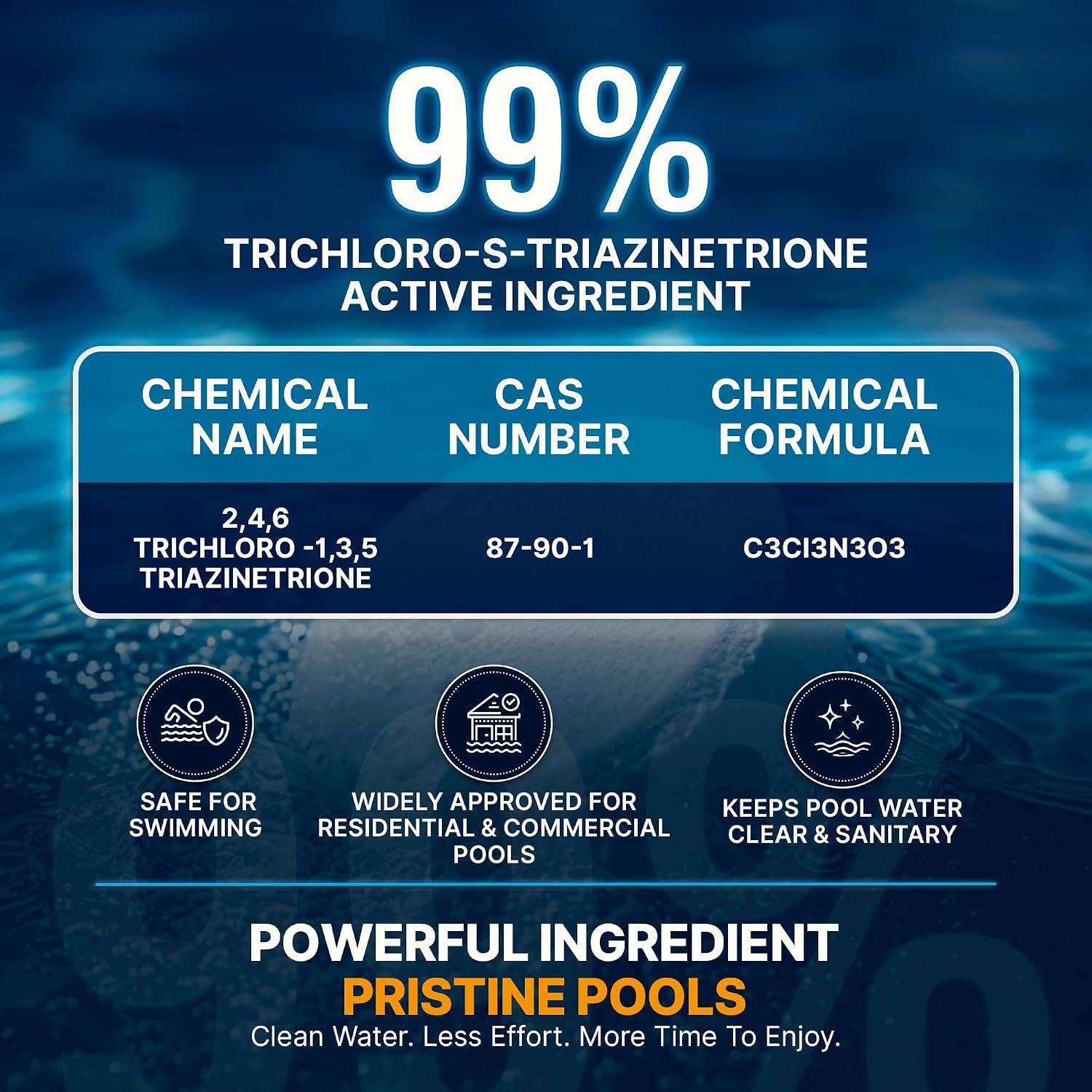 81-AxLaqnL._AC_SL1500_.jpg Pool Shark Swimming Pool Chlorine Tablets | 40 lbs | 3-Inch Chlorine Tablets | Slow-Dissolving 90% Active Chlorine Tabs | Pool Chemicals for Inground Pools, Above Ground Pools, Saltwater, Spa, Hot Tub