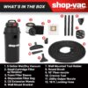 Shop-Vac 9522205 5 Gallon 5.5 Peak HP Hangup Wet/Dry Vacuum, 1.25 Inch Diameter x 18 Foot Hose, 6 Foot Cord, Wall Mount Included, Ideal for Garage, Workshop & Home