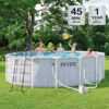 INTEX 26745EP 16ft X 48in Chevron Prism Frame Premium Above Ground Swimming Pool Set with 1500 GPH Filter Pump, Removable Ladder, Ground Cloth, Pool Cover INTEX 26745EP 16ft X 48in Chevron Prism Frame Premium Above Ground Swimming Pool Set with 1500 GPH Filter Pump, Removable Ladder, Ground Cloth, Pool Cover
