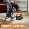 Armor All AA255W Wet/Dry Utility Vac 2.5 Gallon, 2.5-Gallon,120 Volts (AC), Orange/Black
