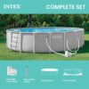 INTEX Prism Frame 20 ft x 52 in Above Ground Pool Set, Round Swimming Pool with Steel Frame, 1500 GPH Cartridge Filter Pump, Ladder, Cover, & Ground Cloth INTEX Prism Frame 20 ft x 52 in Above Ground Pool Set, Round Swimming Pool with Steel Frame, 1500 GPH Cartridge Filter Pump, Ladder, Cover, & Ground Cloth