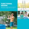 Intex Above Ground Steel Frame Swimming Pool Ladder for 42-in. Wall Height Pools
