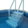 Aqua Select Anti-Slip in-Pool Steps | Tranquil Blue | for Above Ground Swimming Pools | Can Mount to Decks 48" to 54" H | Safety Stairs Capacity Up to 350 lbs