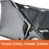 Agri-Fab 42 In Tow-Behind Lawn Sweeper with 12 Cu Ft Hopper Bag, Adjustable Brush Height and Easy Dump Rope