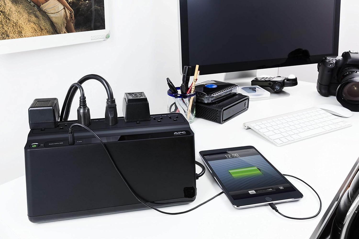 APC UPS Battery Backup for Power Outages, 600VA/330W Surge Protector, 7 Outlets, USB Charging, BE600M1 Uninterruptible Power Supply for Computers, Wi-Fi Routers, and Home Office Electronics APC UPS Battery Backup for Power Outages, 600VA/330W Surge Protector, 7 Outlets, USB Charging, BE600M1 Uninterruptible Power Supply for Computers, Wi-Fi Routers, and Home Office Electronics - Image 7