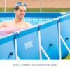 INTEX Rectangular Frame 14 ft 9 in x 7 ft 3 in x 33 in Above Ground Pool, Swimming Pool with Steel Frame, Pump Not Included INTEX Rectangular Frame 14 ft 9 in x 7 ft 3 in x 33 in Above Ground Pool, Swimming Pool with Steel Frame, Pump Not Included