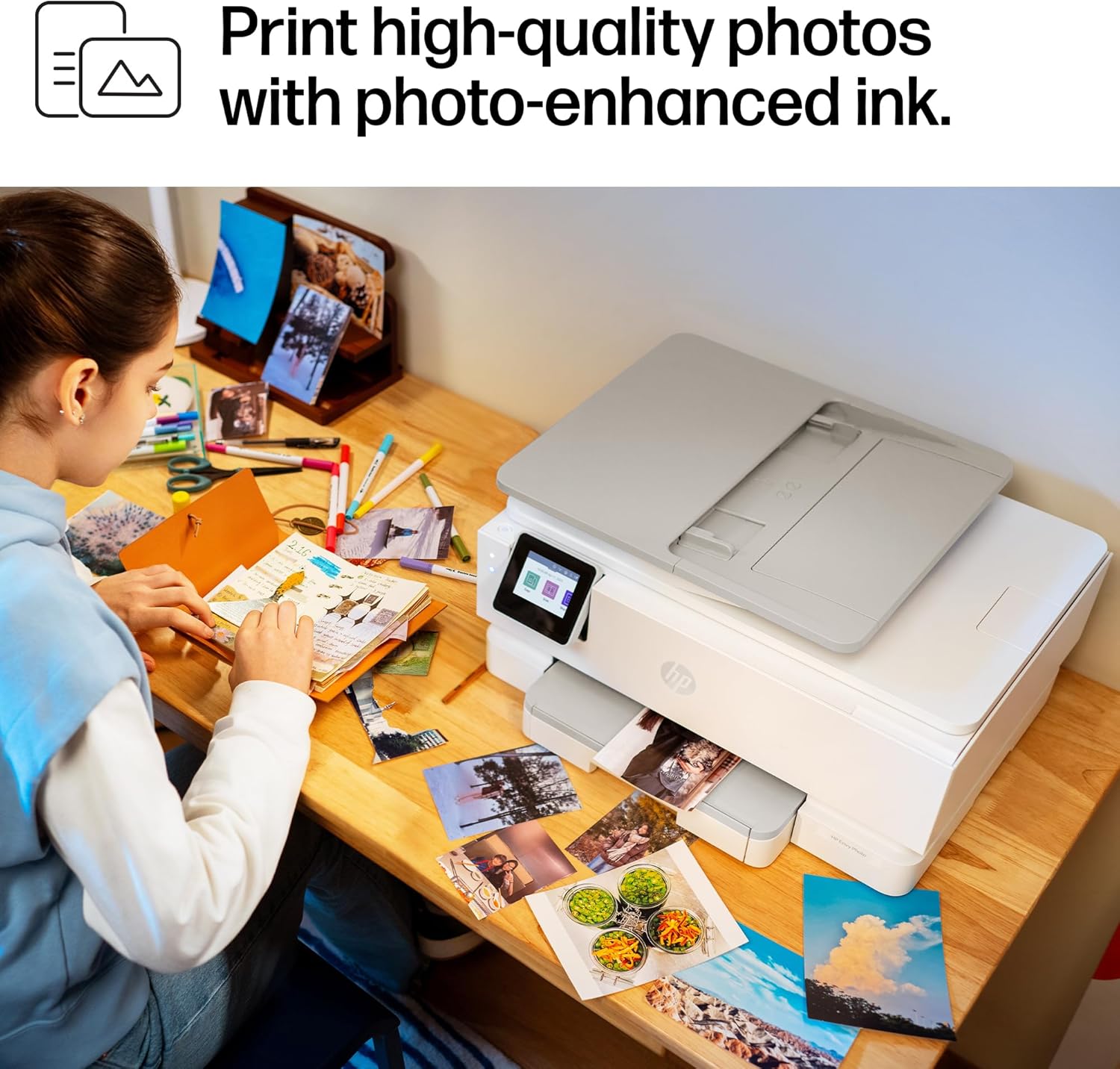 81Dv04H5CCL._AC_SL1500_.jpg HP Envy Photo 7975 Wireless Color Inkjet Photo Printer, Print, scan, Copy, Easy Setup, Mobile Printing, Best-for-Home, 3 Month Instant Ink Trial Included, AI-Enabled (B63K3A)