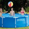 Intex 28200EH 10 Foot x 30 Inch 4 Person Outdoor Metal Frame Above Ground Round Swimming Pool with Easy Set-Up (Pump Not Included) Intex 28200EH 10 Foot x 30 Inch 4 Person Outdoor Metal Frame Above Ground Round Swimming Pool with Easy Set-Up (Pump Not Included)