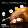 ThermoMaven Smart Bluetooth Wireless Meat Thermometer, 10X Enhanced Sub-1G Signal and Stability, Standalone Display Base, Certified Accuracy ±0.5°F, WiFi Unlimited Range for BBQ, Oven, Smoker, Grill