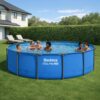 Bestway Steel Pro MAX 14’ x 42" Above Ground Pool, Round Metal Frame Outdoor Swimming Pool for Backyard, Blue, Pool ONLY Bestway Steel Pro MAX 14’ x 42" Above Ground Pool, Round Metal Frame Outdoor Swimming Pool for Backyard, Blue, Pool ONLY