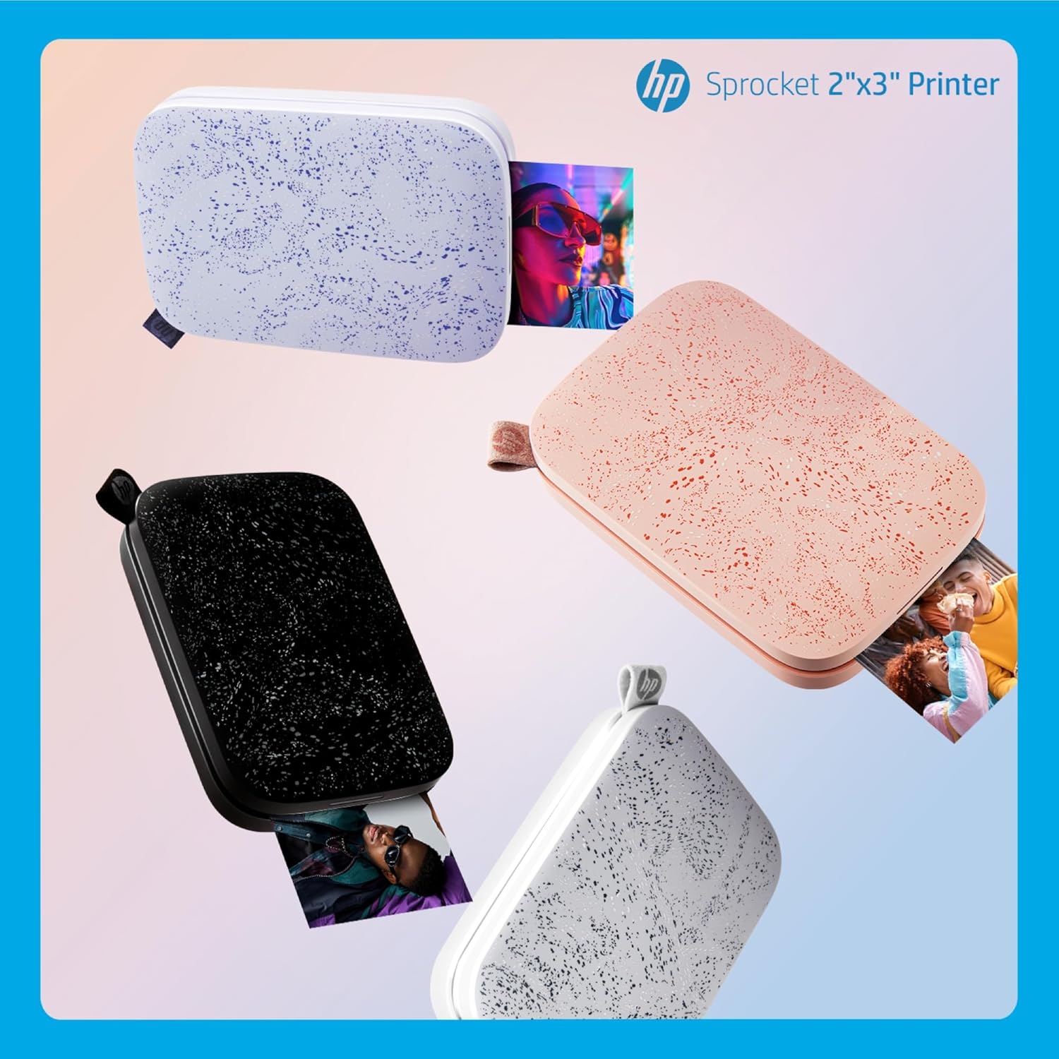 81H4Vm1U-mL._AC_SL1500_.jpg HP Sprocket 2x3 Instant Smartphone Photo Printer - Portable Color Wireless Mobile Printer - Zink Sticky-Back Photos - Print from Compatible iOS & Android Devices with Bluetooth w/Fun App - Purple
