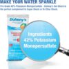 Doheny's Chlorine-Free Oxidizing Shock | Fast-Dissolving | Removes Chloramines & Boosts Free Chlorine | Safe to Swim 15 Minutes After Application | 24 x 1lb Bags (24lb Total)