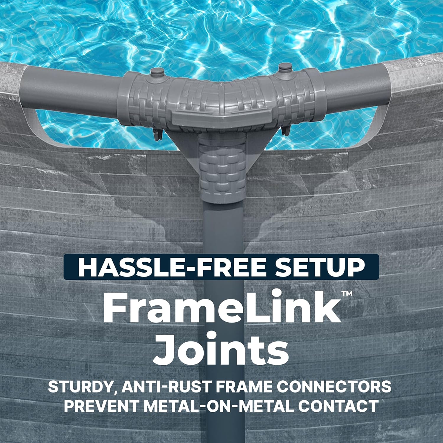 81I3DQupyqL._AC_SL1500_.jpg Bestway Steel Pro MAX 10' x 30" Above Ground Pool, Round Metal Frame Outdoor Swimming Pool Set with Filter Pump, Stacked Stone Print