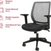 Staples Ergonomic Task Chair, Mesh, Ergonomic, Adjustable Height, Swivel