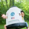 Step2 Space Capsule Swing, Kids Indoor/Outdoor Swing or Playhouse, Backyard Playground Set, Attach to Playset or Tree, for Children 3-8 Years Old