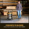 Vacmaster Professional Beast Series 14-Gallon* 6.5 Peak HP† Wet/Dry Vacuum - VJE1412SW 0203
