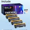 E-Z Ink Compatible TN830XL Toner Cartridge Replacement for Brother TN830XL TN830 TN 830 Toner Cartridges with Brother DCP-L2640DW HL-L2460DW HL-L2480DW HL-L2400D HL-L2405W Printer (4 x TN830XL Toner)