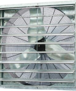 Iliving - 36" Wall Mounted Shutter Exhaust Fan - Automatic Shutter - Single Speed - Vent Fan For Home Attic, Shed, or Garage Ventilation, 6128 CFM, 9000 SQF Coverage Area, Silver (ILG8SF36S)