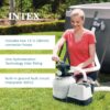 Intex 3000 GPH Sand Filter Pump with Built-In Timer and Krystal Clear Saltwater System Maintenance Set for Above Ground Outdoor Swimming Pools