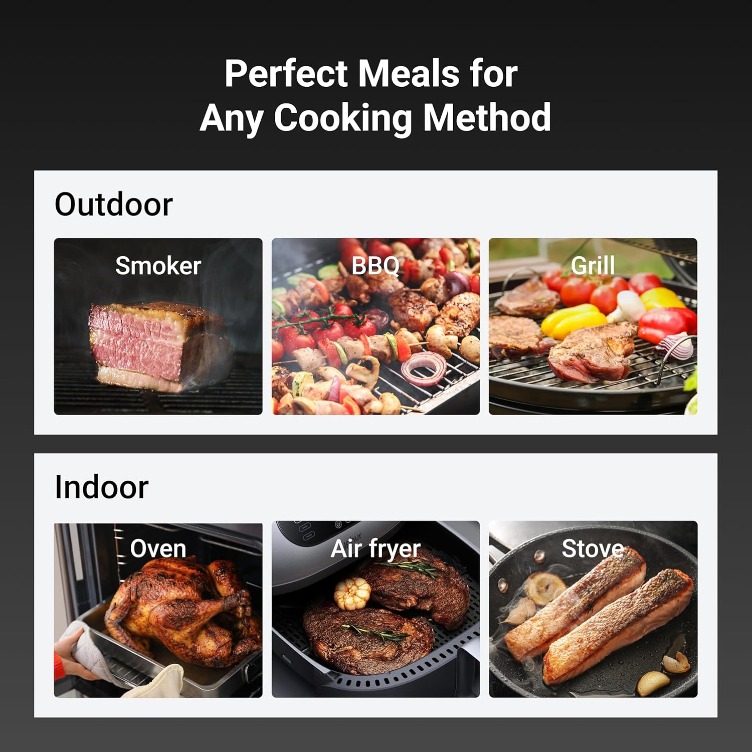 ThermoMaven Smart Bluetooth Wireless Meat Thermometer, 10X Enhanced Sub-1G Signal and Stability, Standalone Display Base, Certified Accuracy ±0.5°F, WiFi Unlimited Range for BBQ, Oven, Smoker, Grill ThermoMaven Smart Bluetooth Wireless Meat Thermometer, 10X Enhanced Sub-1G Signal and Stability, Standalone Display Base, Certified Accuracy ±0.5°F, WiFi Unlimited Range for BBQ, Oven, Smoker, Grill - Image 9