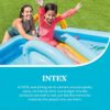 Intex 96" x 78" x 28" Inflatable Jungle Adventure Play Center Spray Kiddie Pool - Backyard Kids Water Slide, Outdoor Blow-Up Splash Pad for Toddlers