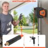 VEVOR Retractable Air Hose Reel, 1/4 Inch x 50 FT Hybrid Air Hose Max 300PSI, Enclosed Air-Compressor Hoses Reel Auto Rewind with 6.6 ft Lead in & Blow Gun, 180° Swivel Ceiling/Wall Mount