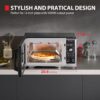 TOSHIBA Optichef Pro Air Fryer Combo Countertop Microwave Oven with Origin Inverter, ChefDefrost, 1.0 Cu.ft., 1000W, Black Stainless Steel, ML2-EC10SAITC(BS)